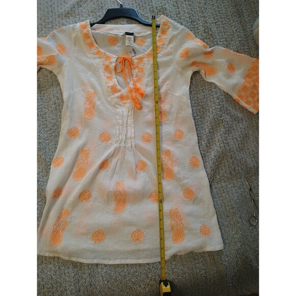 Trina Turk Embroidered Cover Up Xs Boho Beachy Feminine Cottage Core - Picture 9 of 9